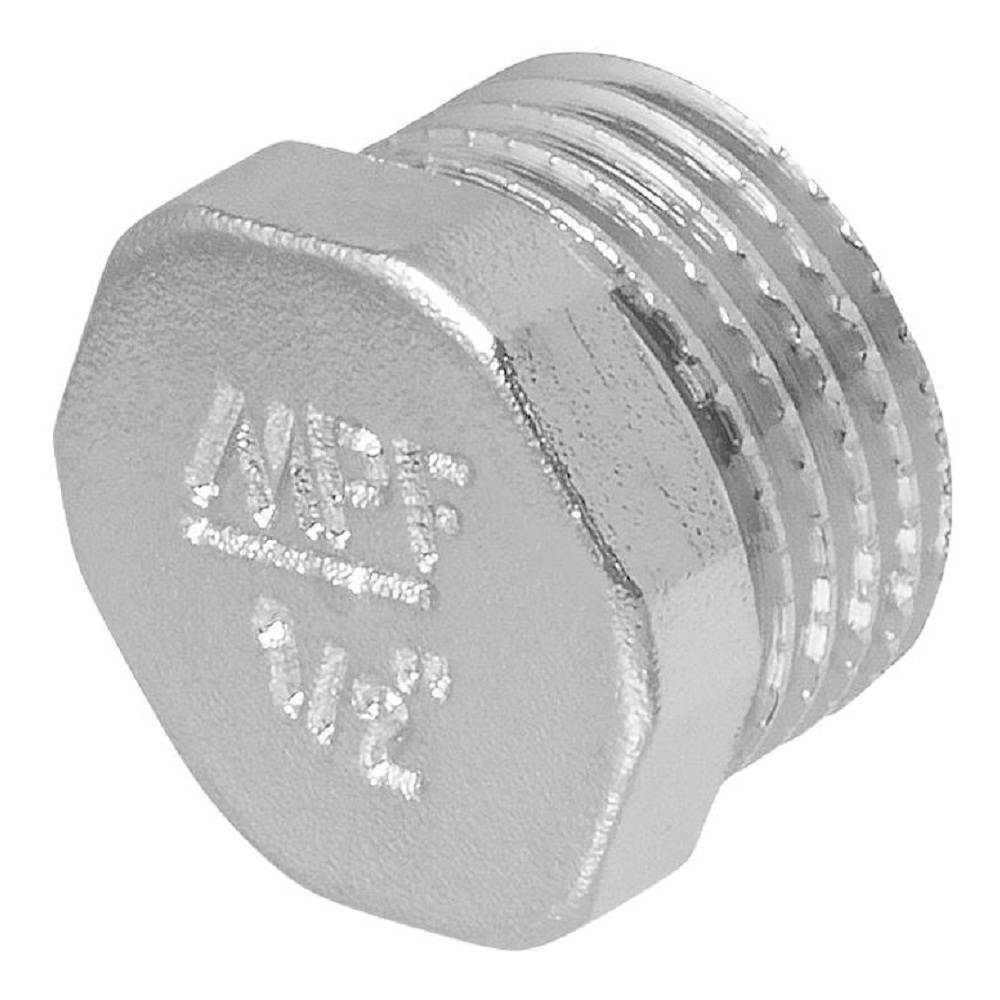 Заглушка латунь никель 1/2" НР MPF MP-У ИС.072277