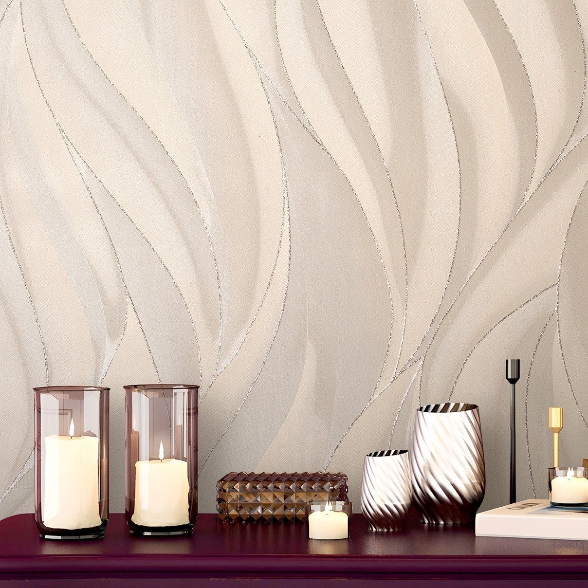 Обои 287068 Ateliero 1,06х10 м Zoloto коричневый