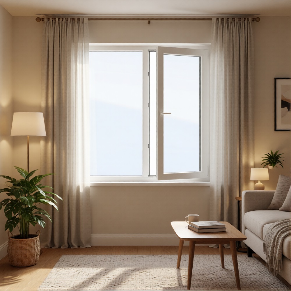 Окно ПВХ 1300х1400 мм 32 мм поворотно-откидное правое 2 камеры