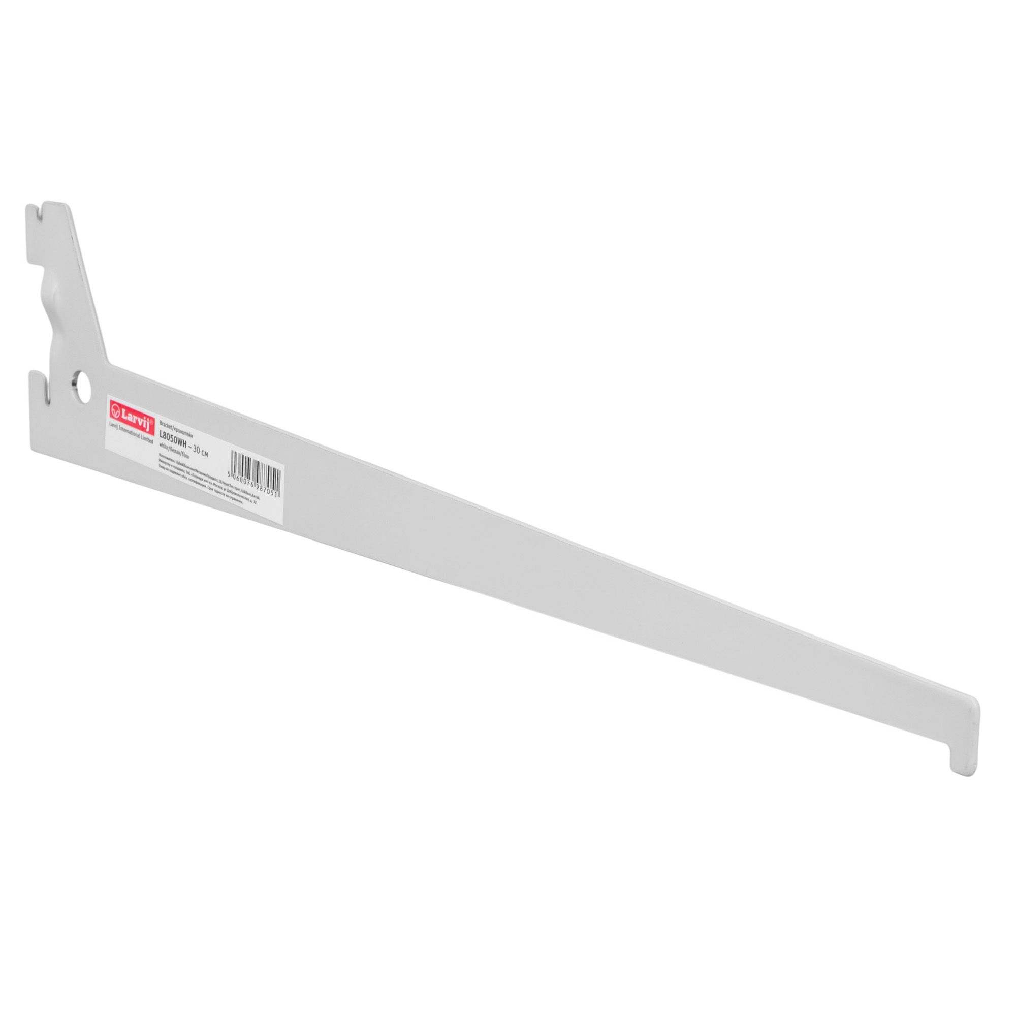 Кронштейн прямой 1 ряд 30см белый L8050WH