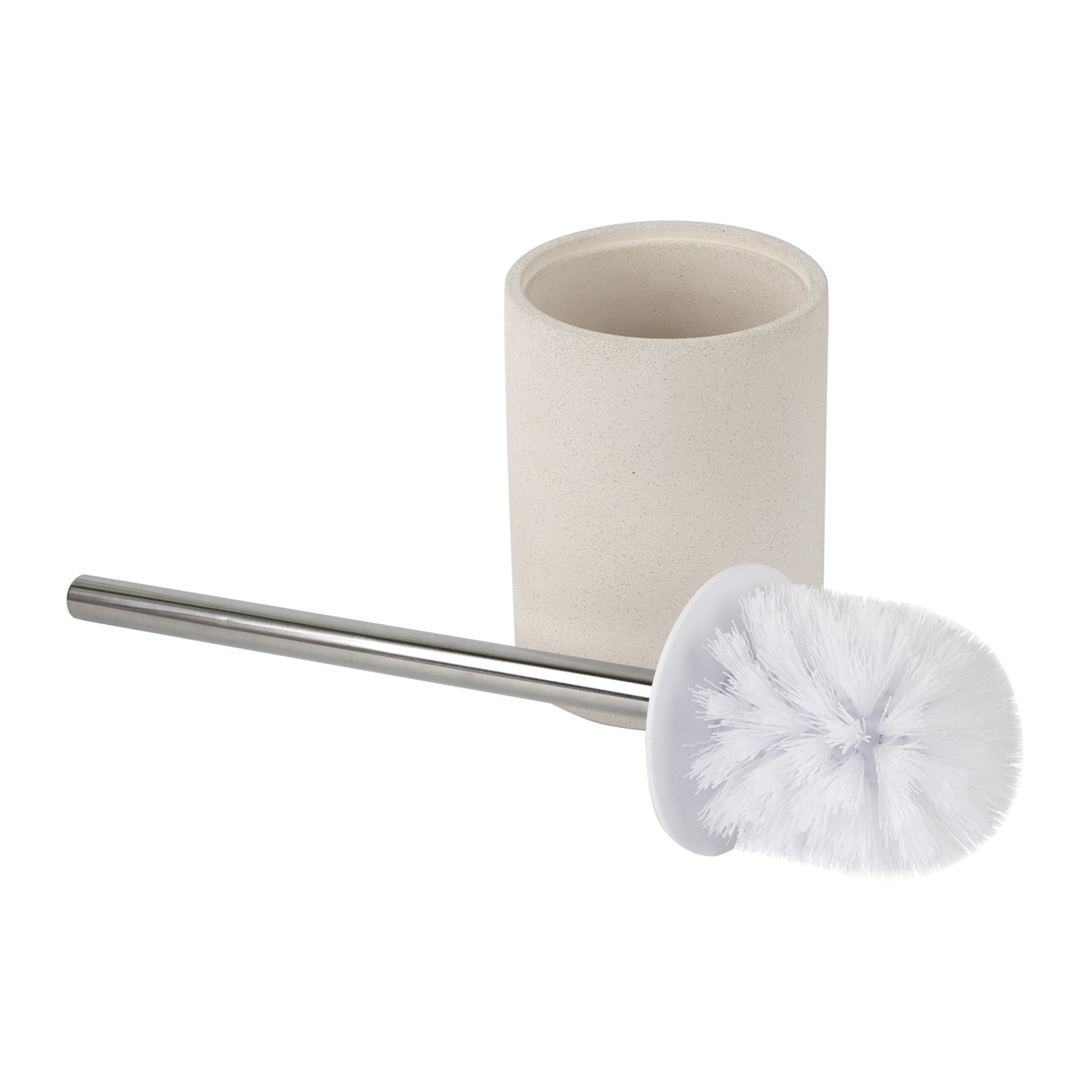 Ершик для унитаза напольный Stone белый цемент