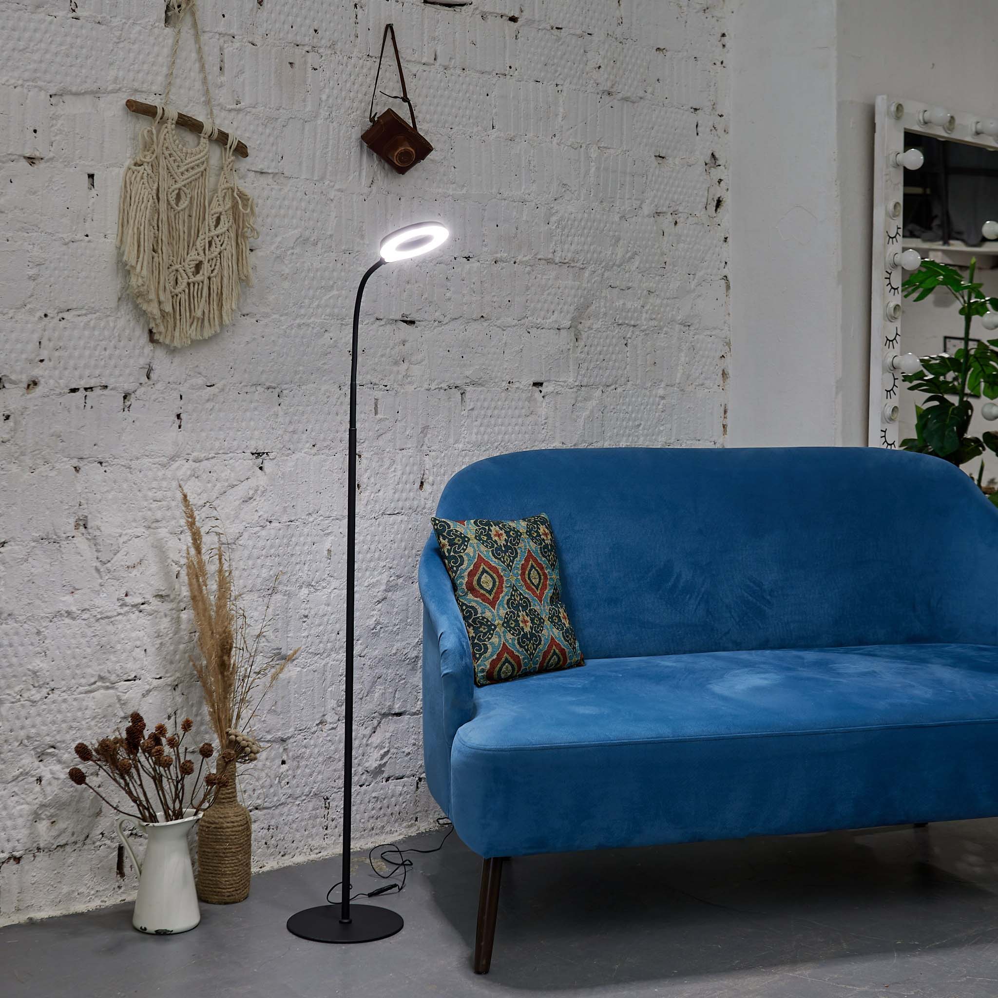 Торшер ULM-T610 7W/4500K/DIM black