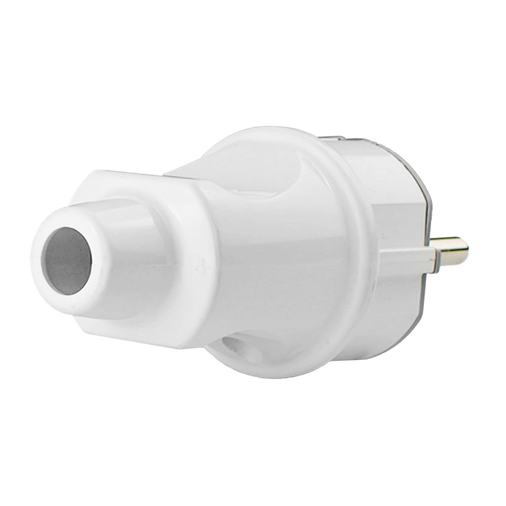 Вилка LUX BP31 белая разборная с/з, 250В 16А