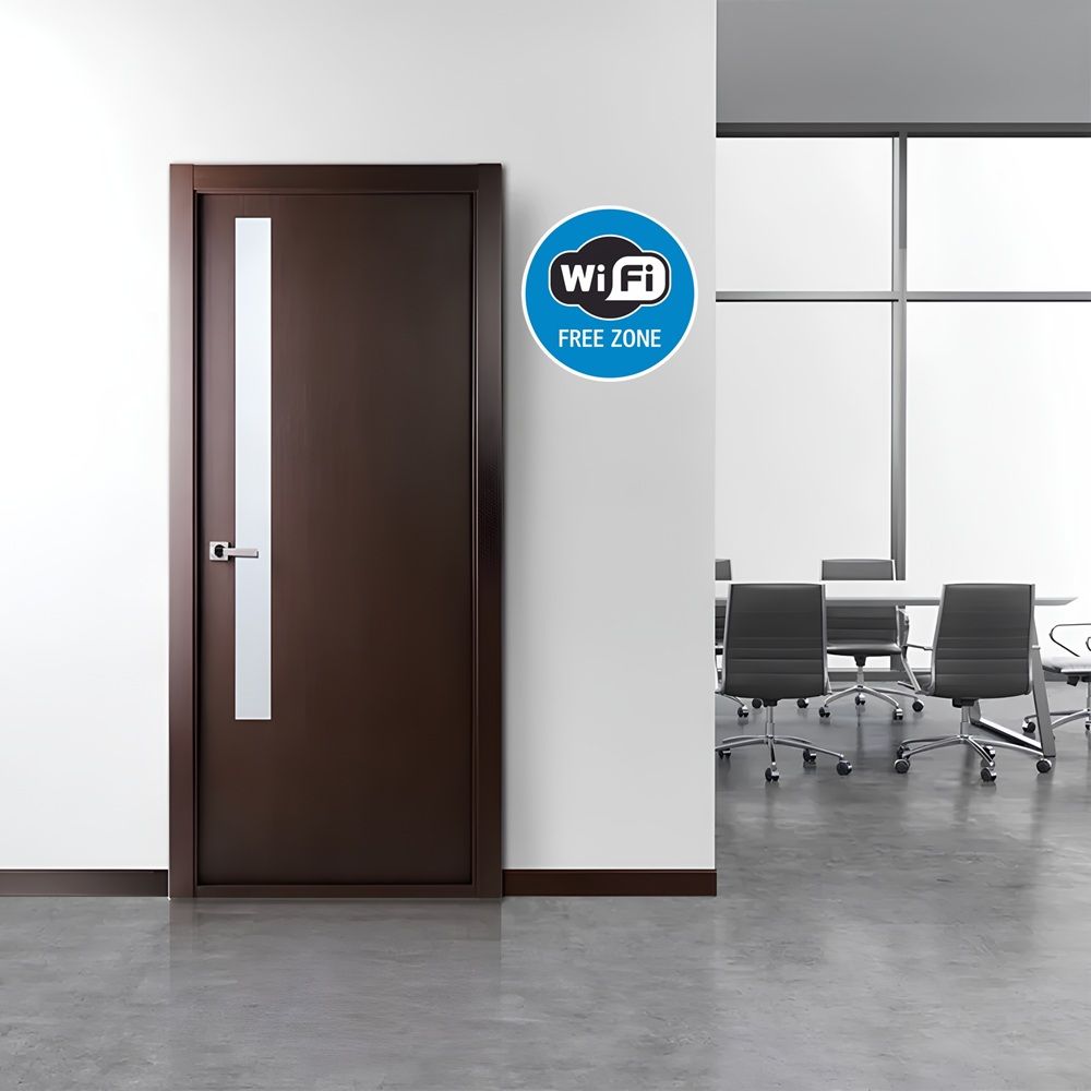 Наклейка Знак VRO011 "Зона WI-FI бол" (пленка, 100*100мм)