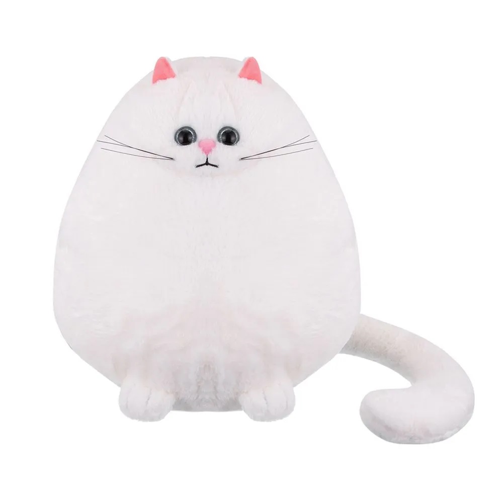 Игрушка мягкая Relana Котик белый 35х28 см