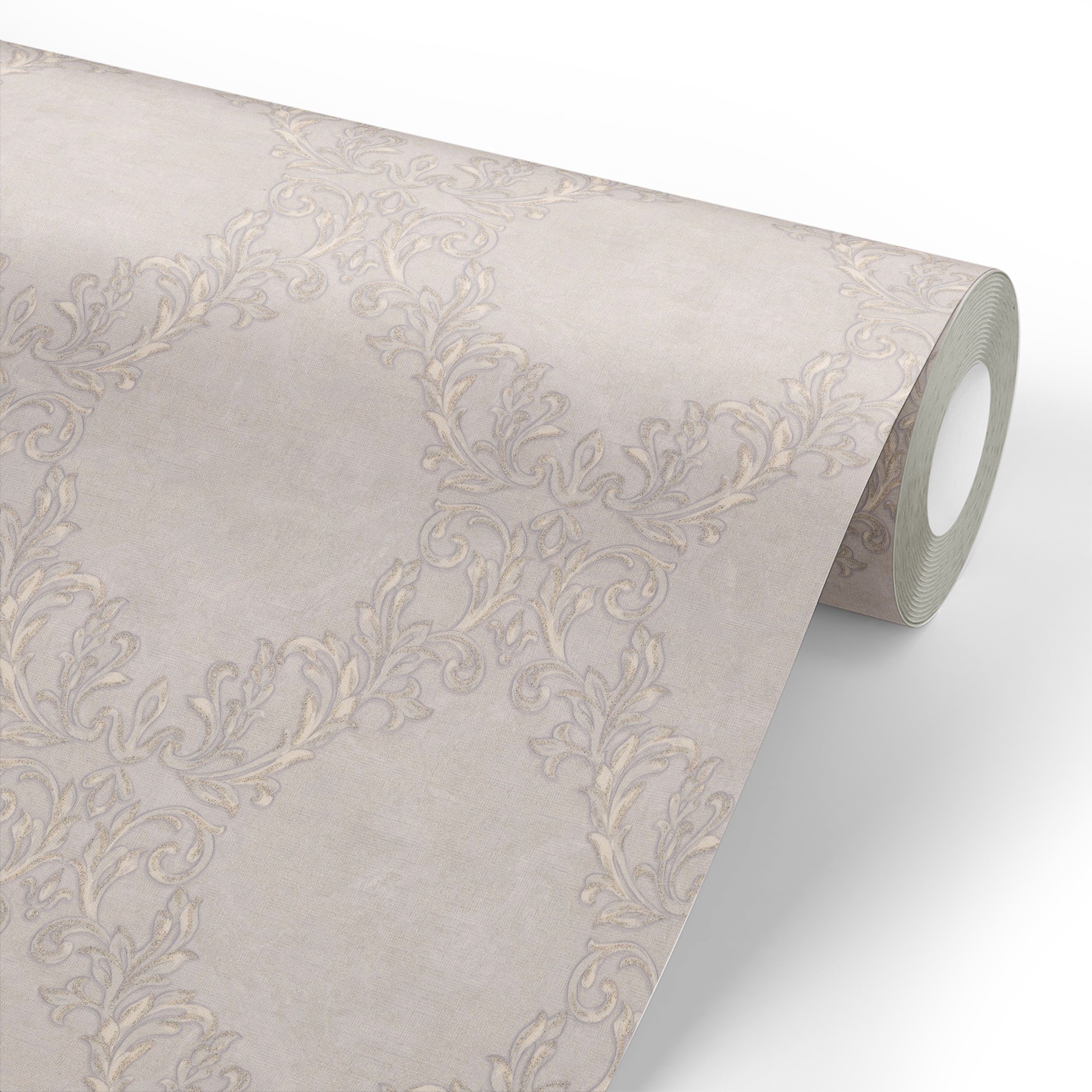 Обои Ornamy Palazzo 8088-11 серые вензель 1,06х10,05 м