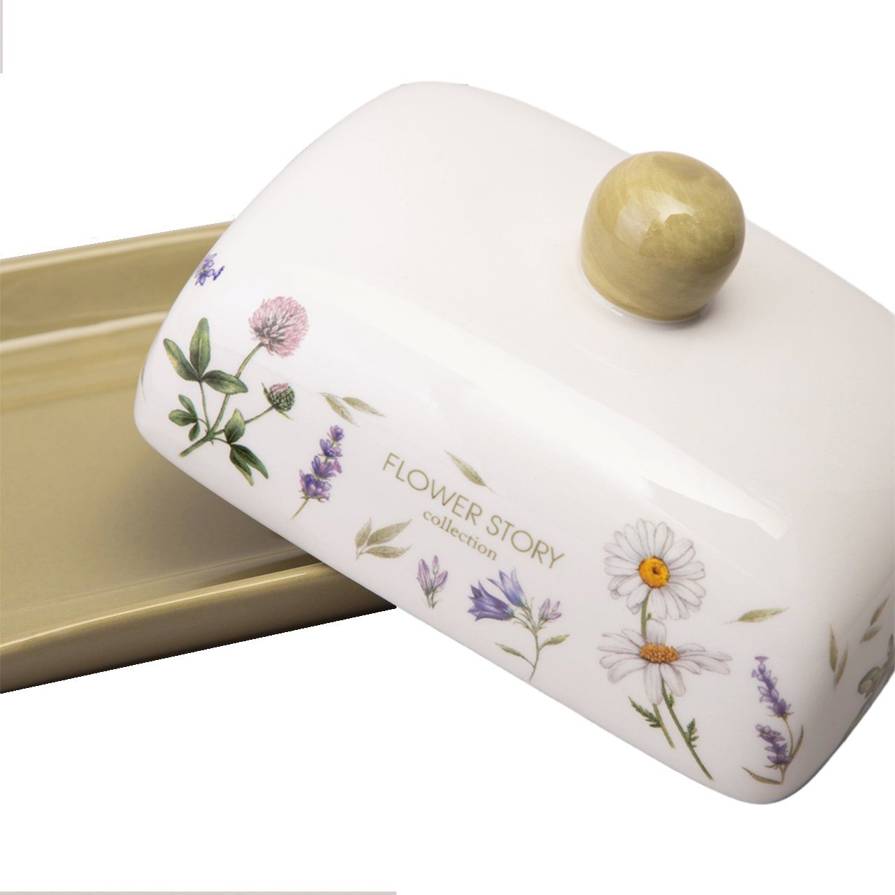 Масленка Agness Flower story 17х12,5х8,5 см