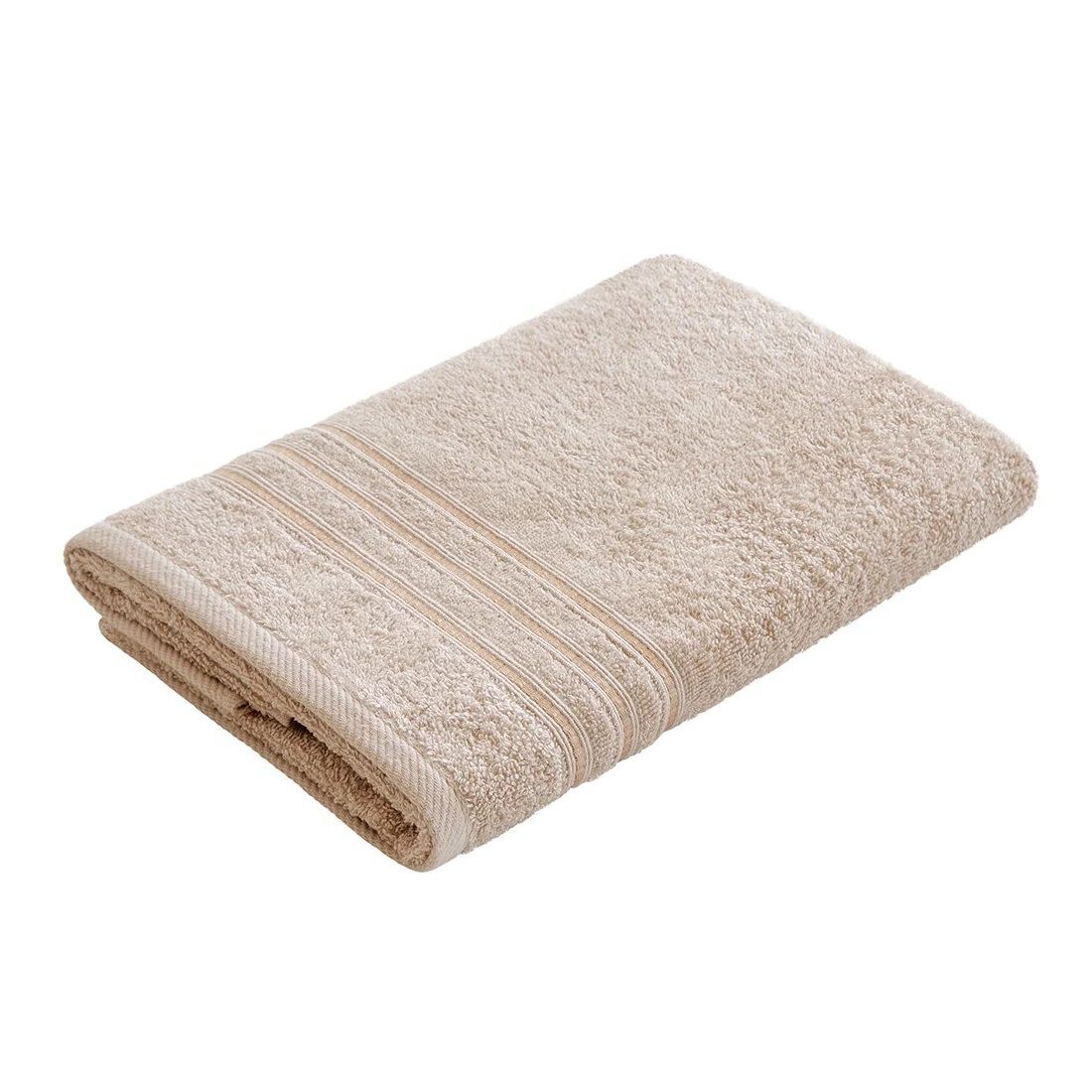 Полотенце махровое Самойловский Текстиль МХ40 Верона 33x70 см светло-бежевое бордюр V 00