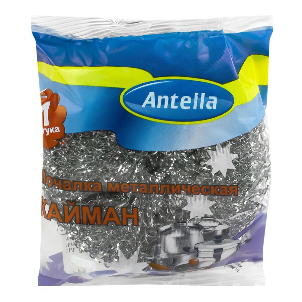 Мочалка для посуды металлическая Antella Кайман 15 г 1 шт