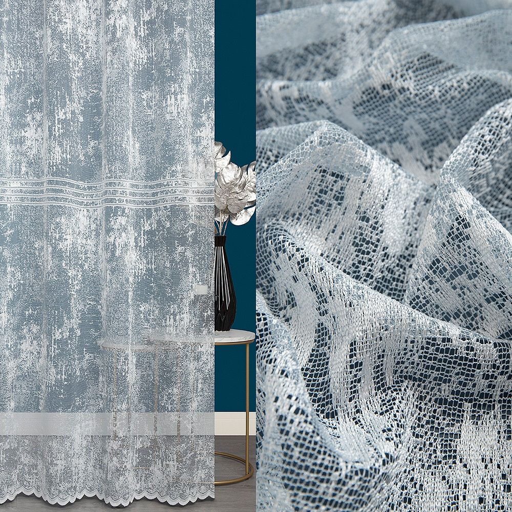 Ткань для штор Тюль жаккард Lila LL 45710007-5034/280 голубой