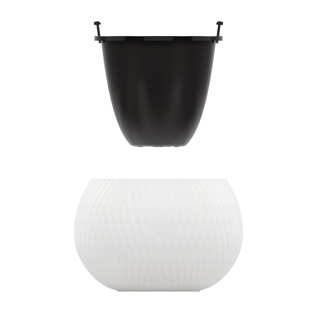 Кашпо Жемчужина белый 4 л