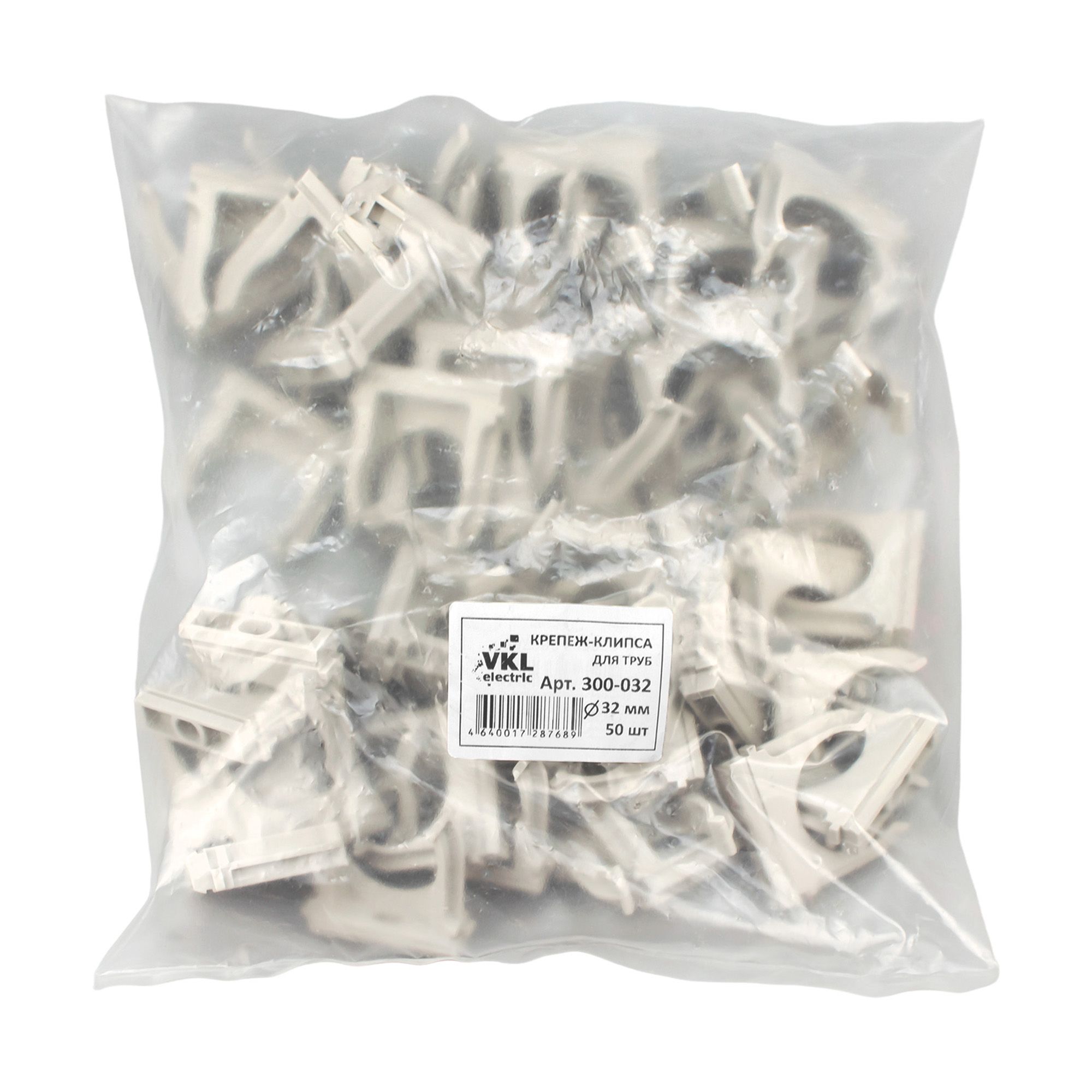 Крепеж-клипса для труб D32 VKL electric уп 50шт