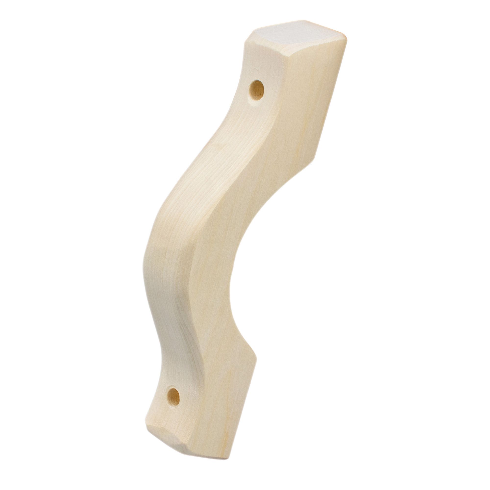 Ручка дверная большая с заглушками осина Банные штучки