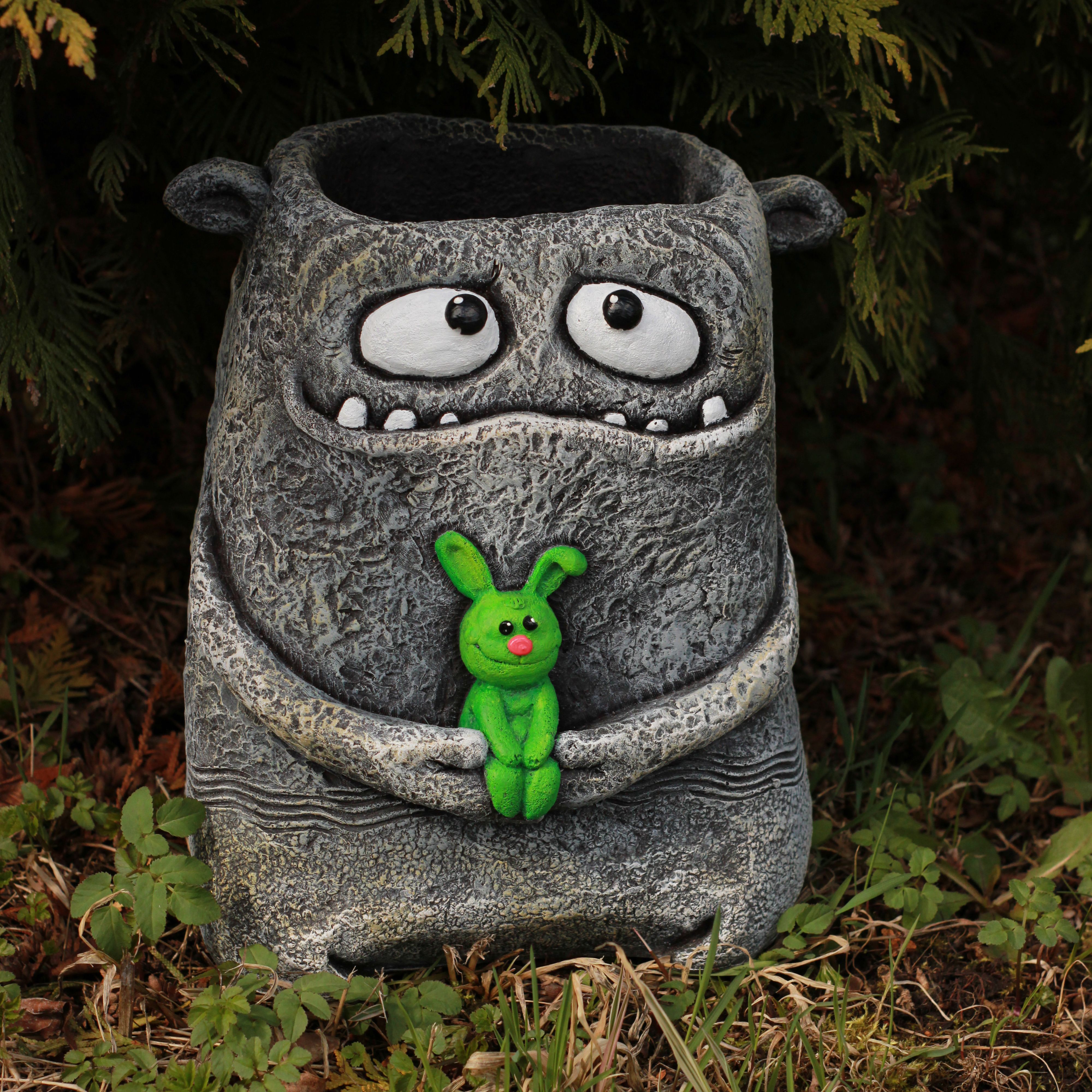 Фигура-кашпо садовая Добромонстрик Казюзя бетон Ф344