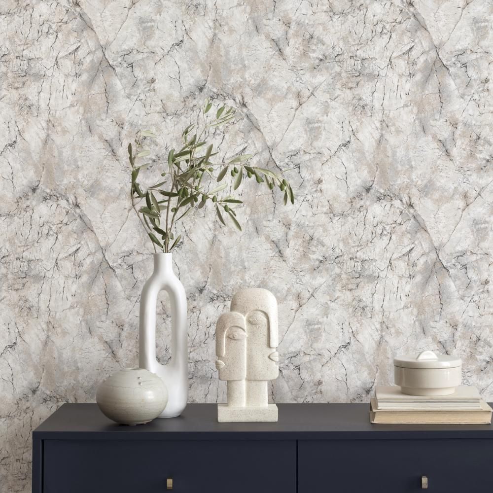 Обои Aurora Родос С40 4111 02 бежевые мрамор 1,06х10,05 м