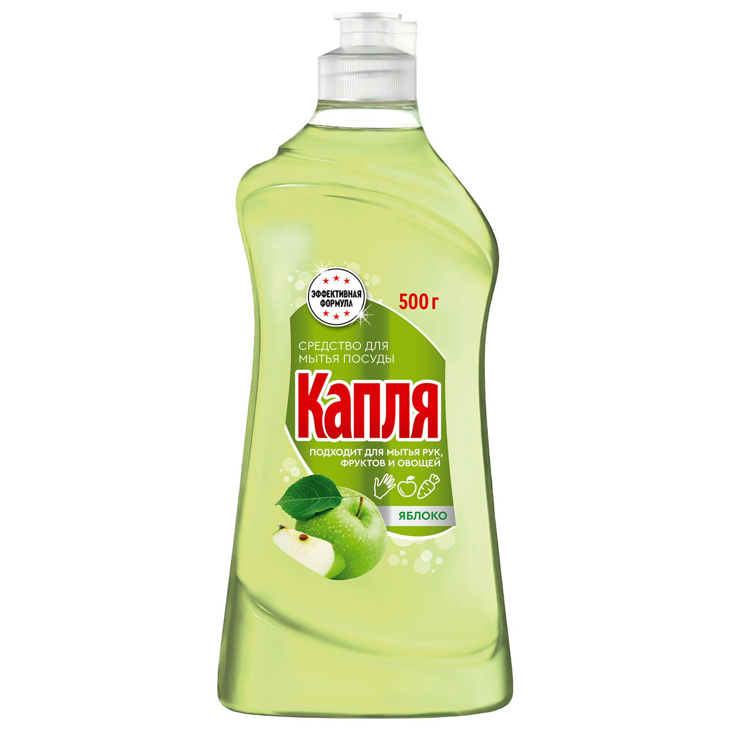 Средство для мытья посуды Капля Vox Яблоко 500 мл