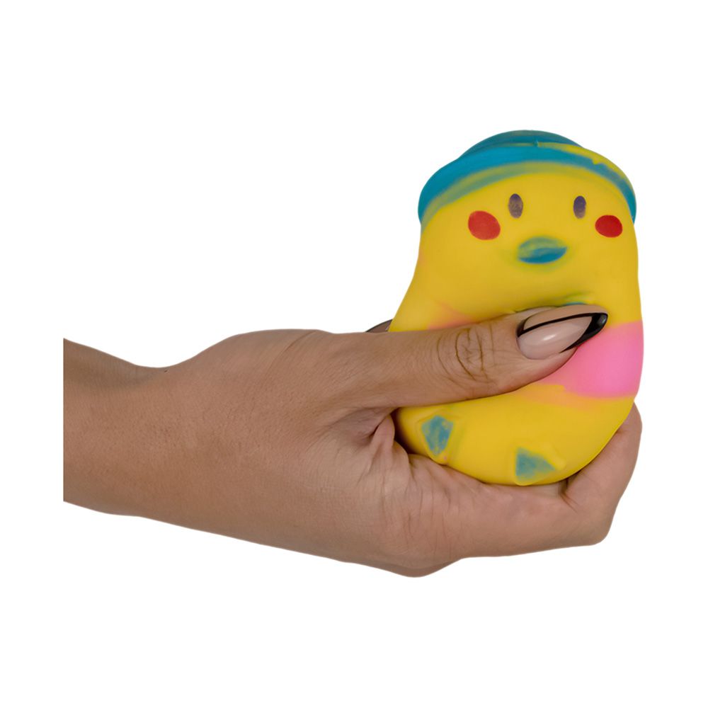 Антистресс-мялка Нарядная уточка 9х8 см 3 цвета микс арт. ИК-2015