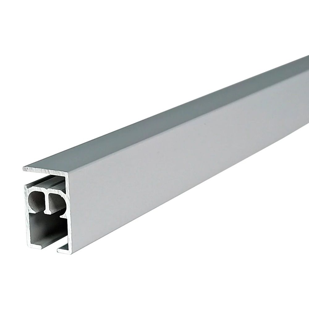 Карниз однорядный алюминиевый усиленный 3 м Katal 3 серый матовый