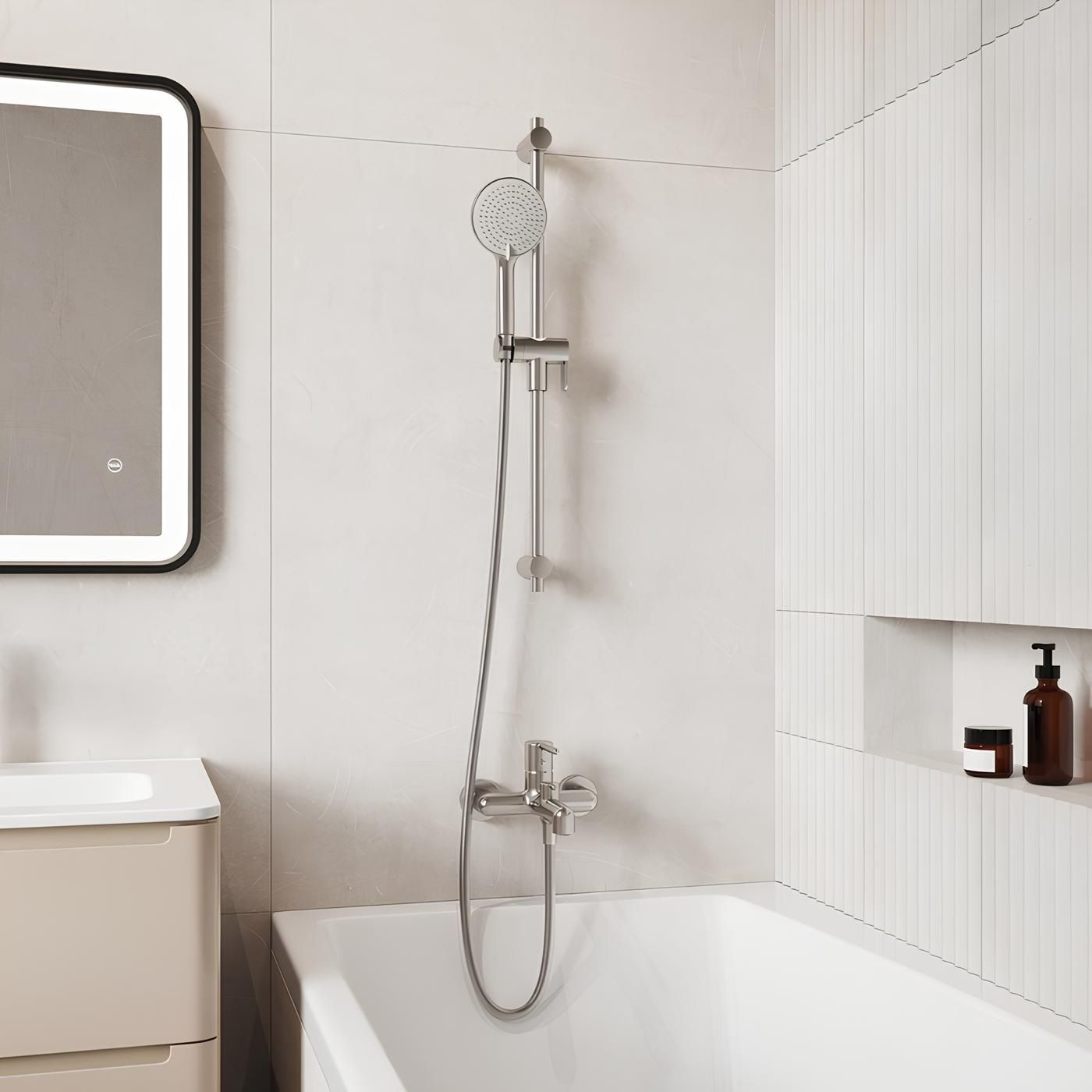 Смеситель для ванны Iddis Aiger AIGBC00i02WA однорычажный матовый