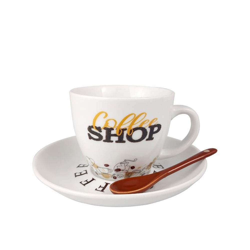 Набор чайный Coffeek на 4 персоны с ложками 180 мл RS097-1945J