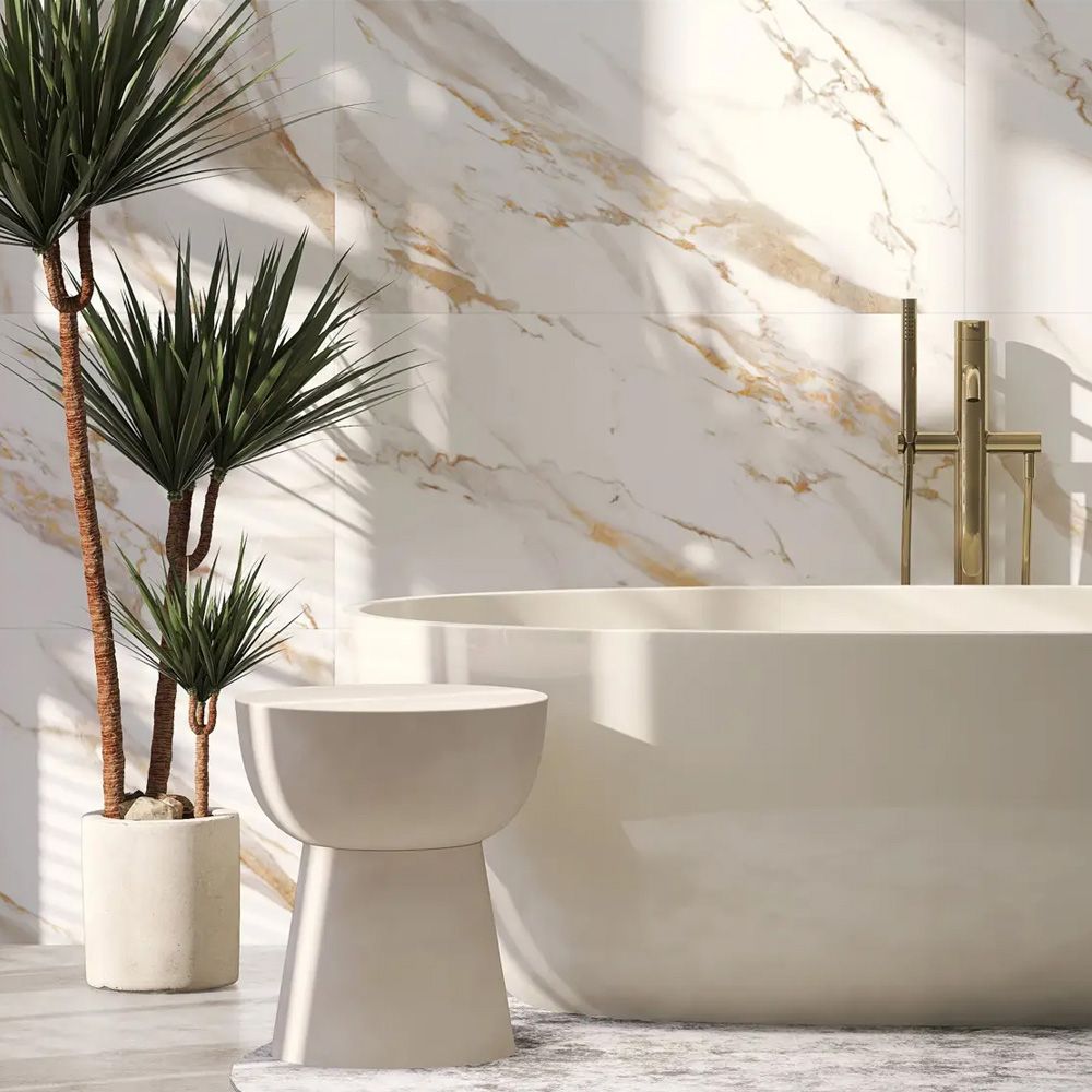Керамогранит Global Tile Calacatta Royal GT120600103MR 60х120 см белый 1,44 м2