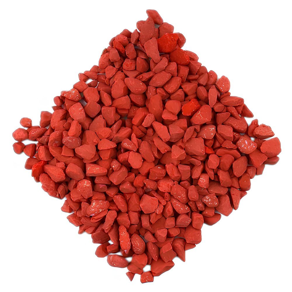 Крошка мраморная красная 10 кг фракция 5-10 мм