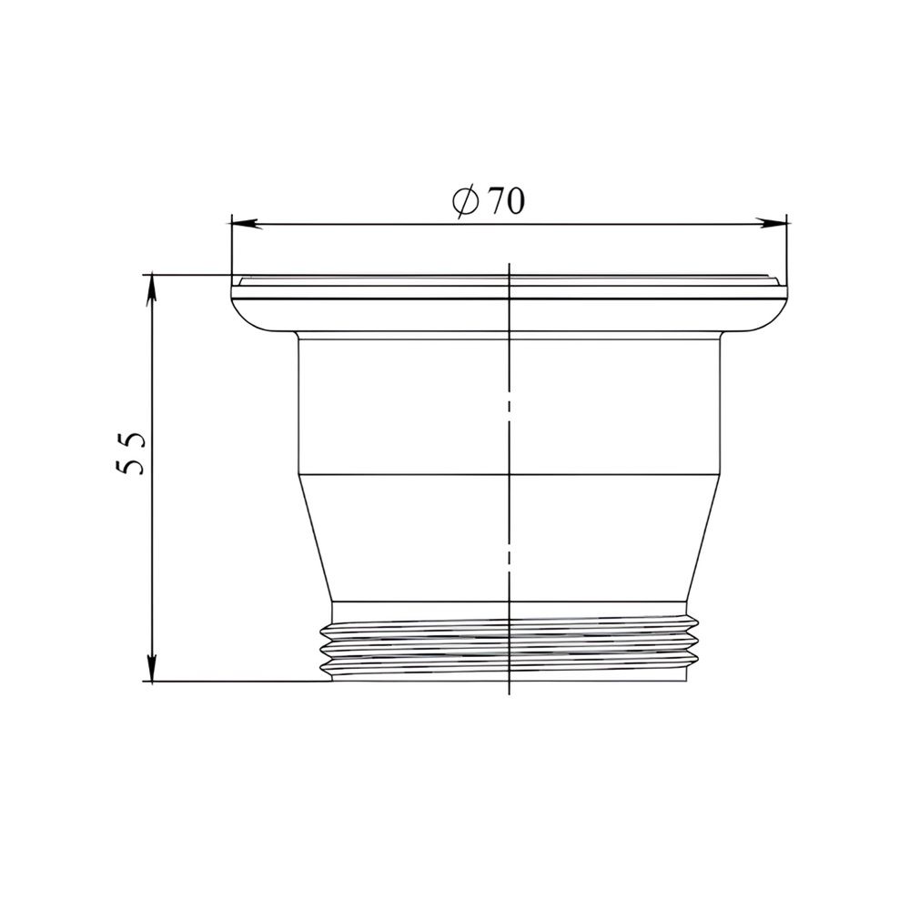 Выпуск для сифона 1 1/2" Unicorn E33