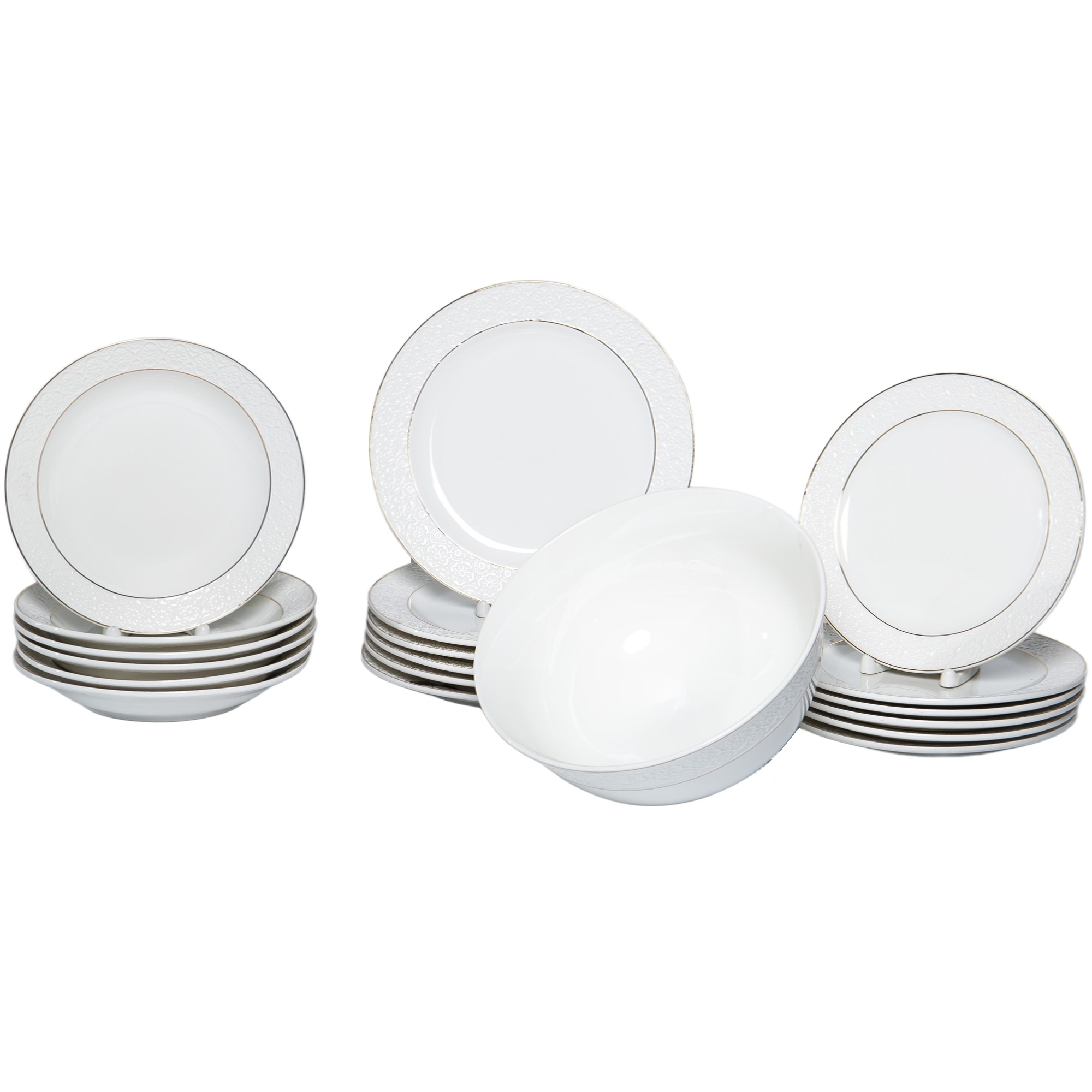 Набор столовый Грация Астерия на 6 персон 19 предметов фарфор 101-01097