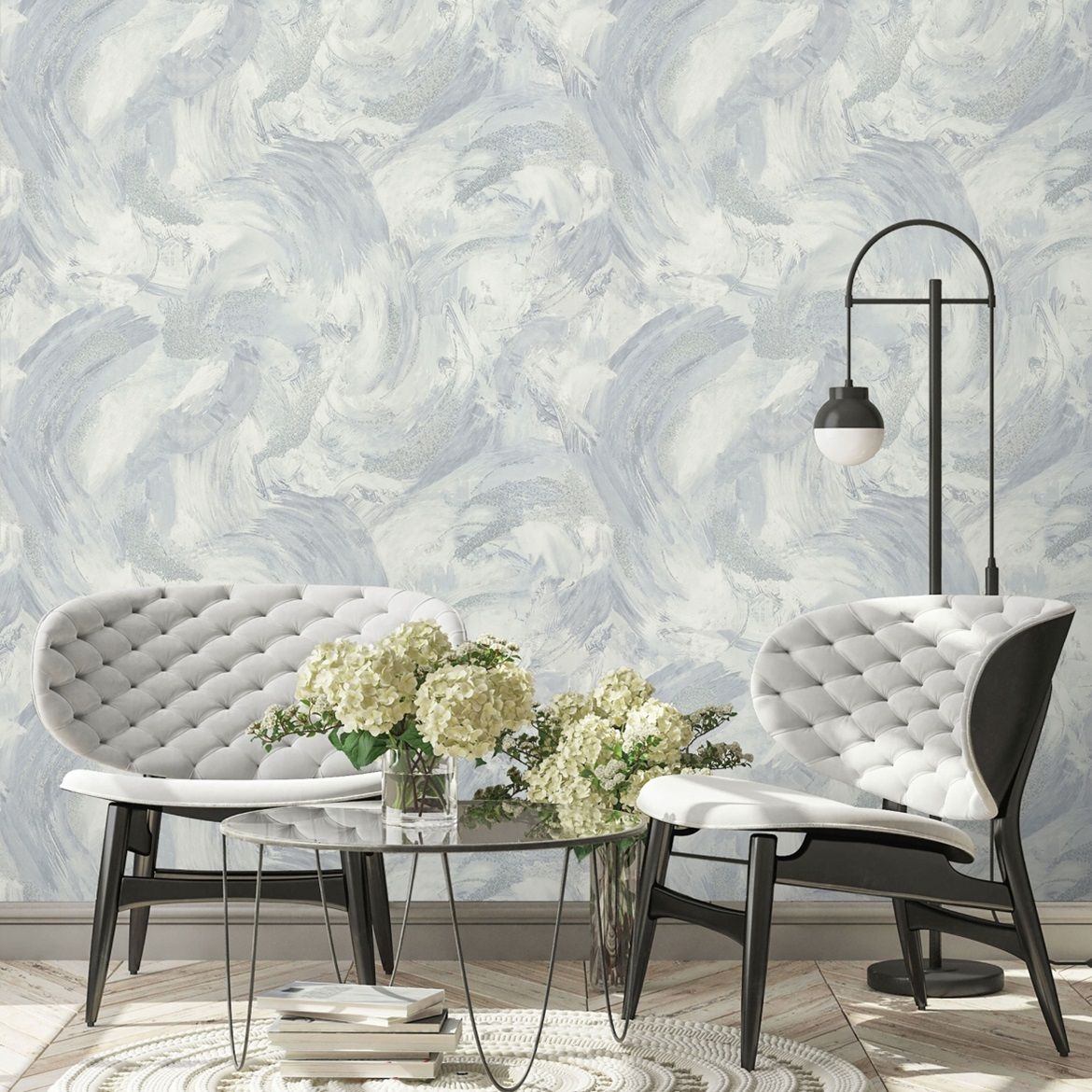 Обои 7249-11 Euro Decor 1,06х10 м Claude серый