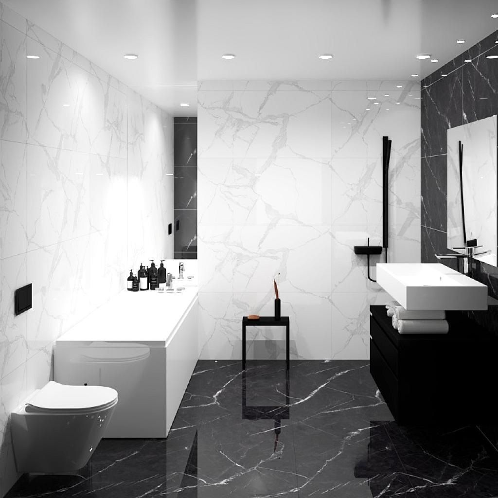 Керамогранит Керамир Emola Black gloss 60x120 см черный 1,44 м2