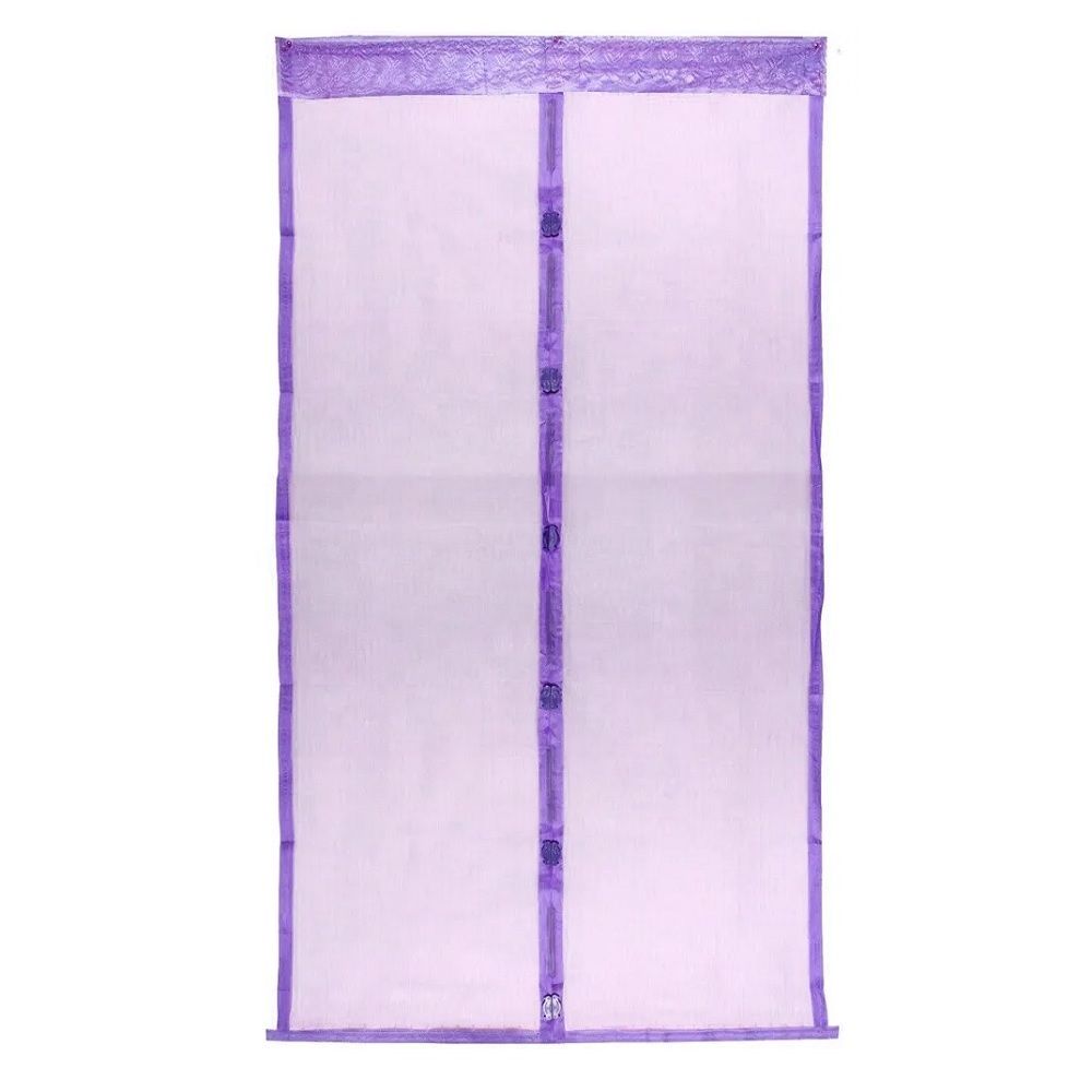 Штора антимоскитная 100х210 см дверная на магнитах фиолетовая Классическая ДоброСад