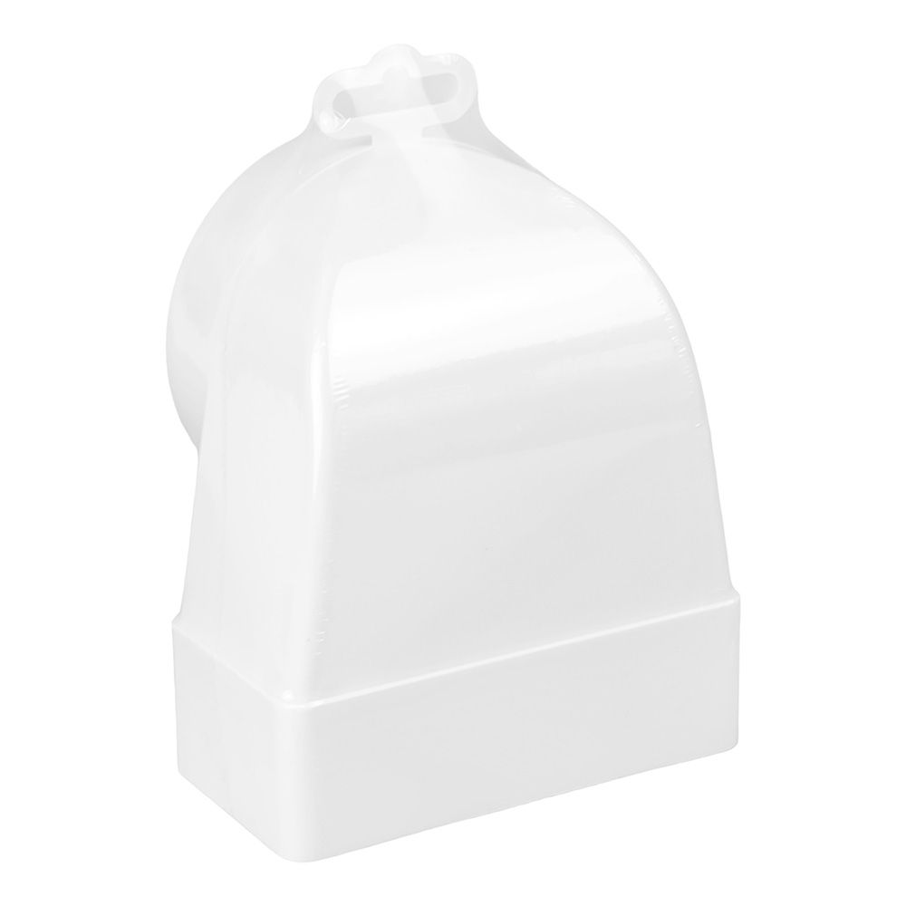 Соединитель угловой 90°, плоского воздуховода с круглым пластик, 60х120/D100, 612СК10КП