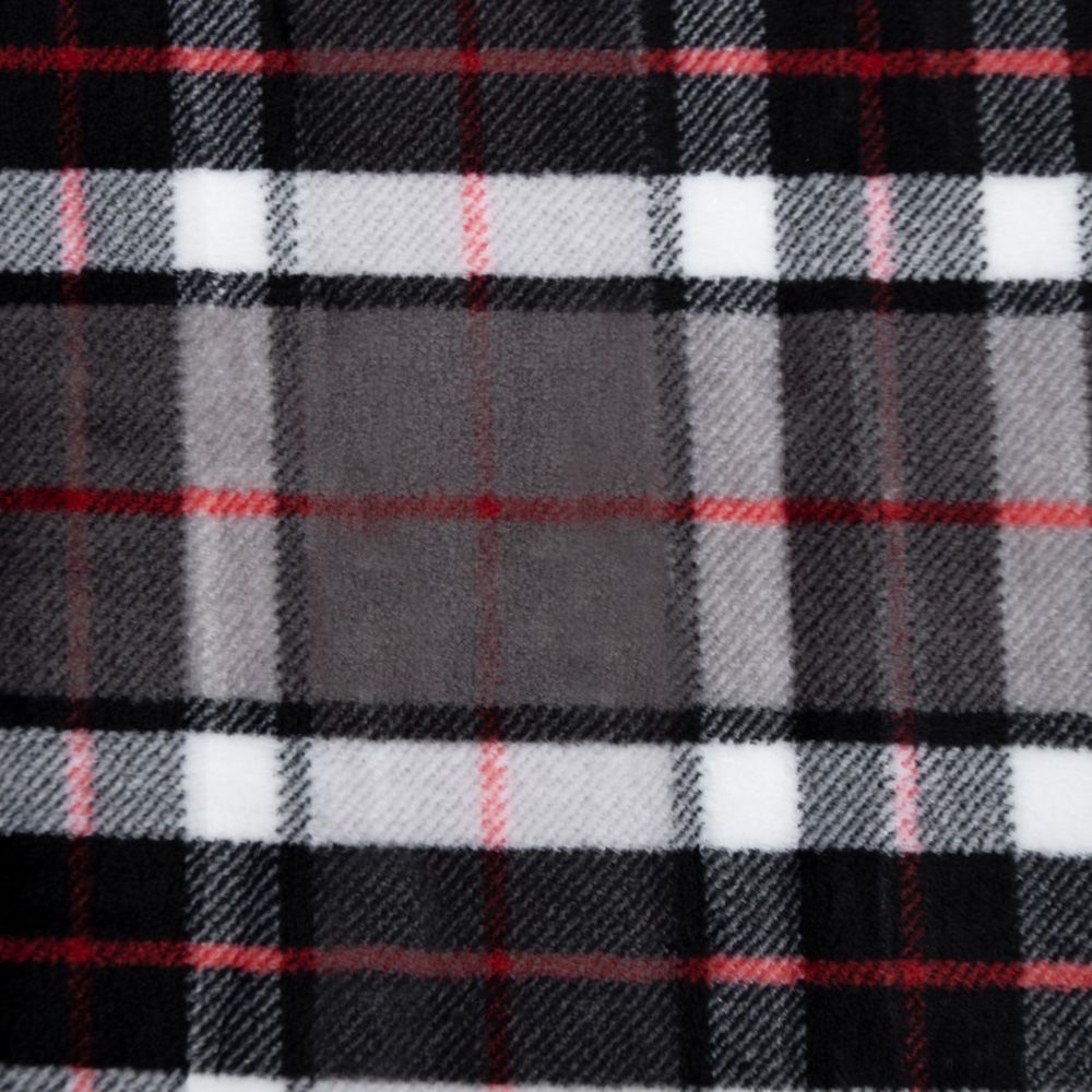 Плед фланель TF FN F137 a1520 Шотландка 150x200 см серый