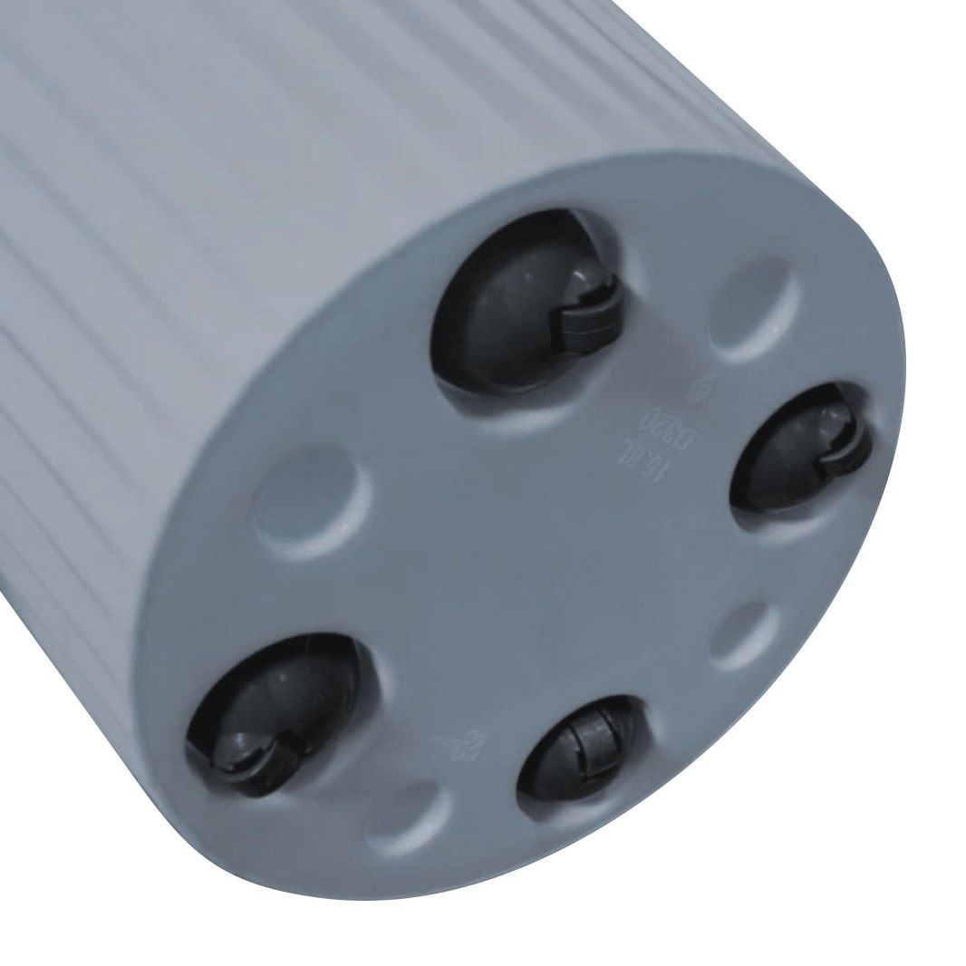 Горшок цветочный InGreen Sand Утренний туман 32 см 15,8 л c дренажной вставкой на колесиках