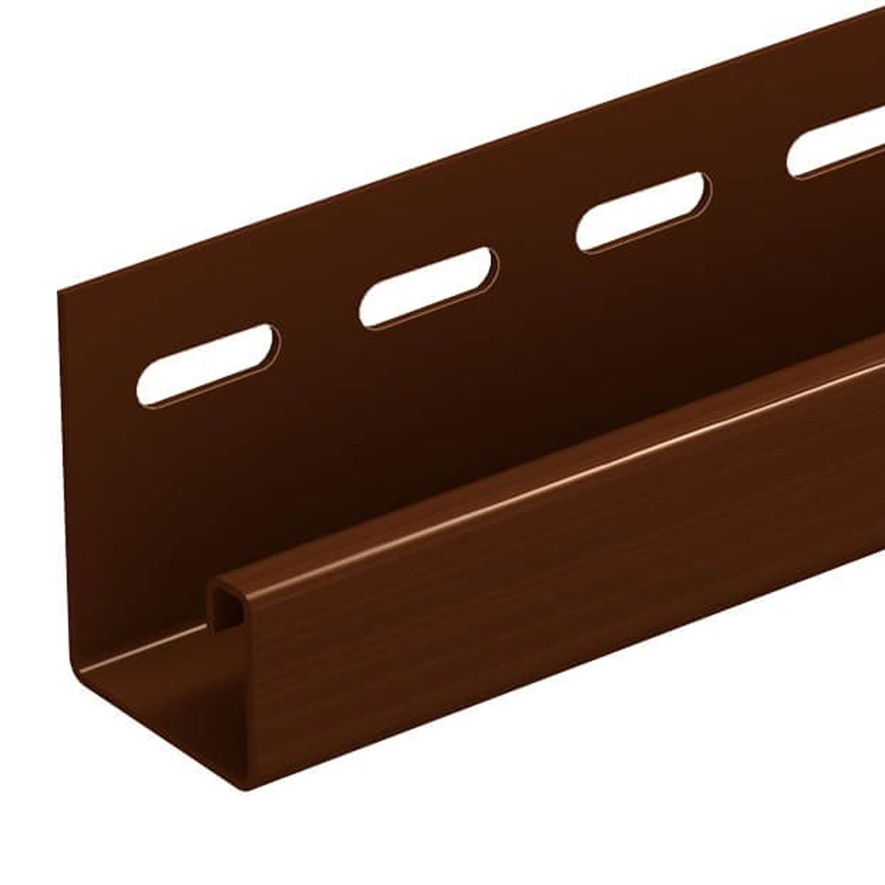 J-профиль Ю-Пласт Стоун-Хаус 3050 мм Кирпич коричневый