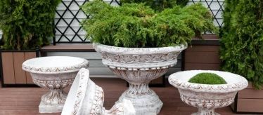 Вазоны бетонные