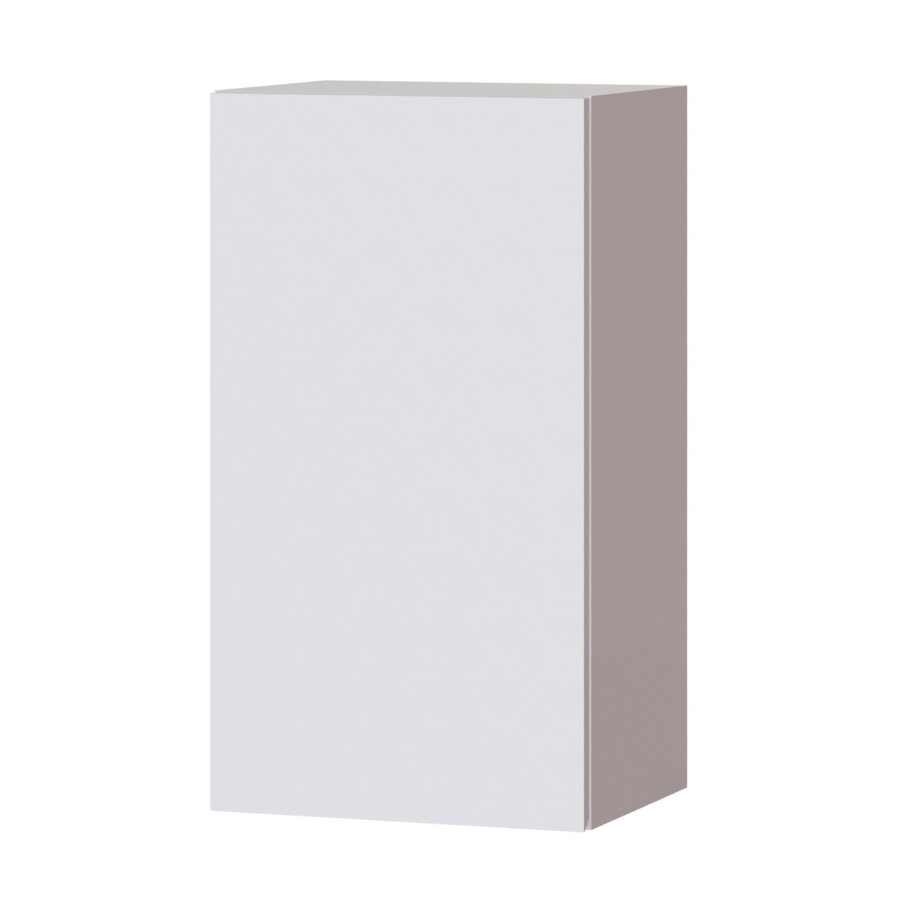 Шкаф глухой 400х720х318 мм Плейона П4В Белый/Белый, ЛДСП