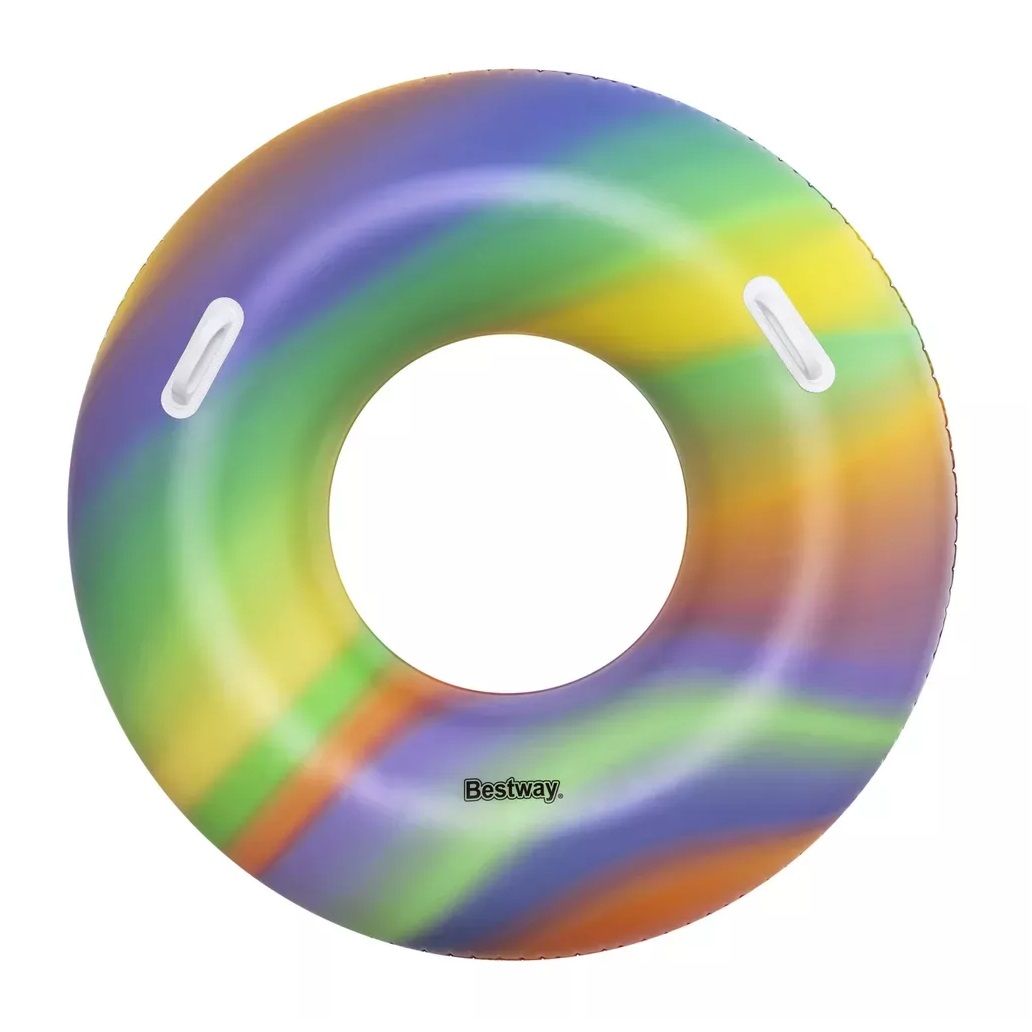 Круг для плавания 119 см от 12 лет Bestway Радуга 36352