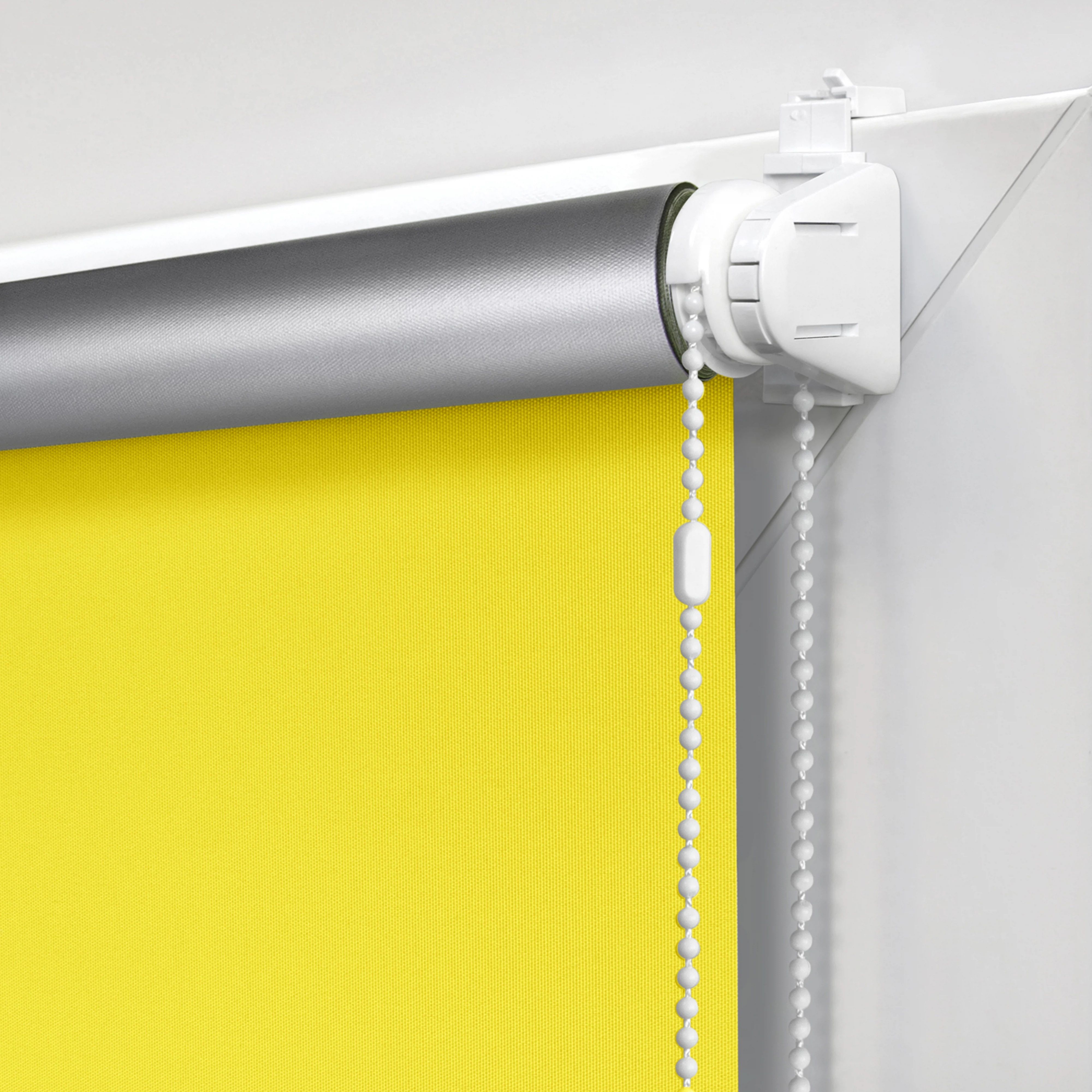 Штора рулонная блэкаут SilverBack 130х160 см желтая