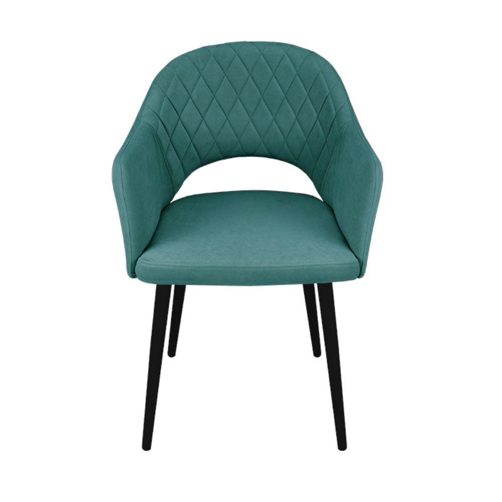 Стул Sofia бирюза/черный муар
