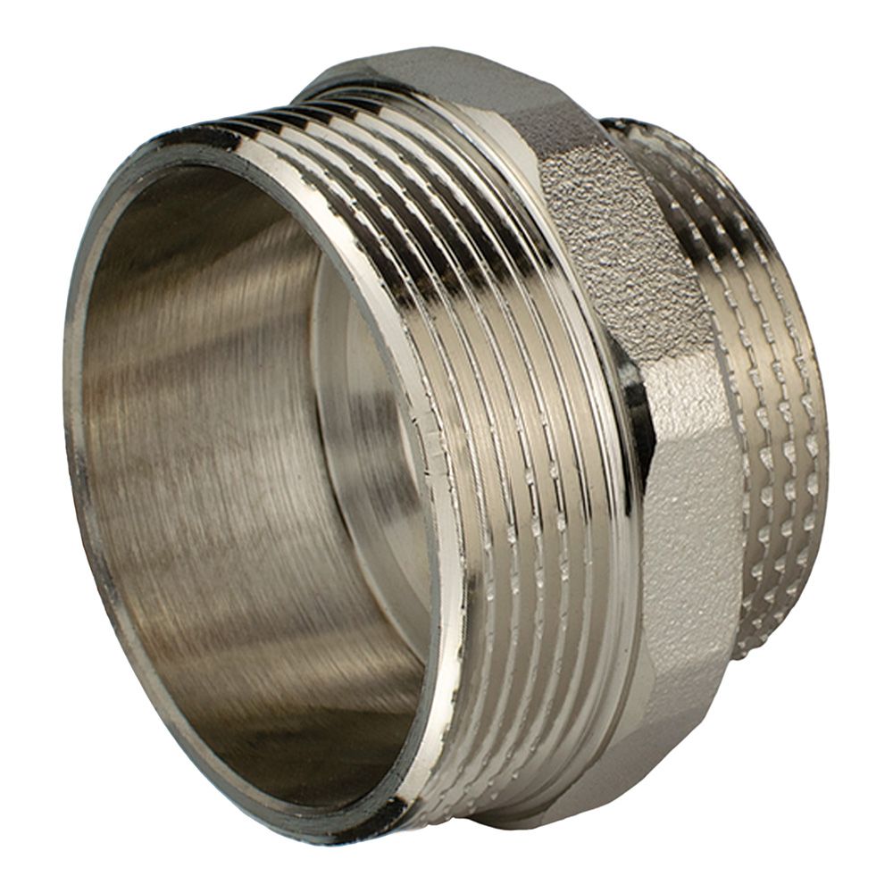 Ниппель переходной латунь 2"х1 1/2" НР/НР