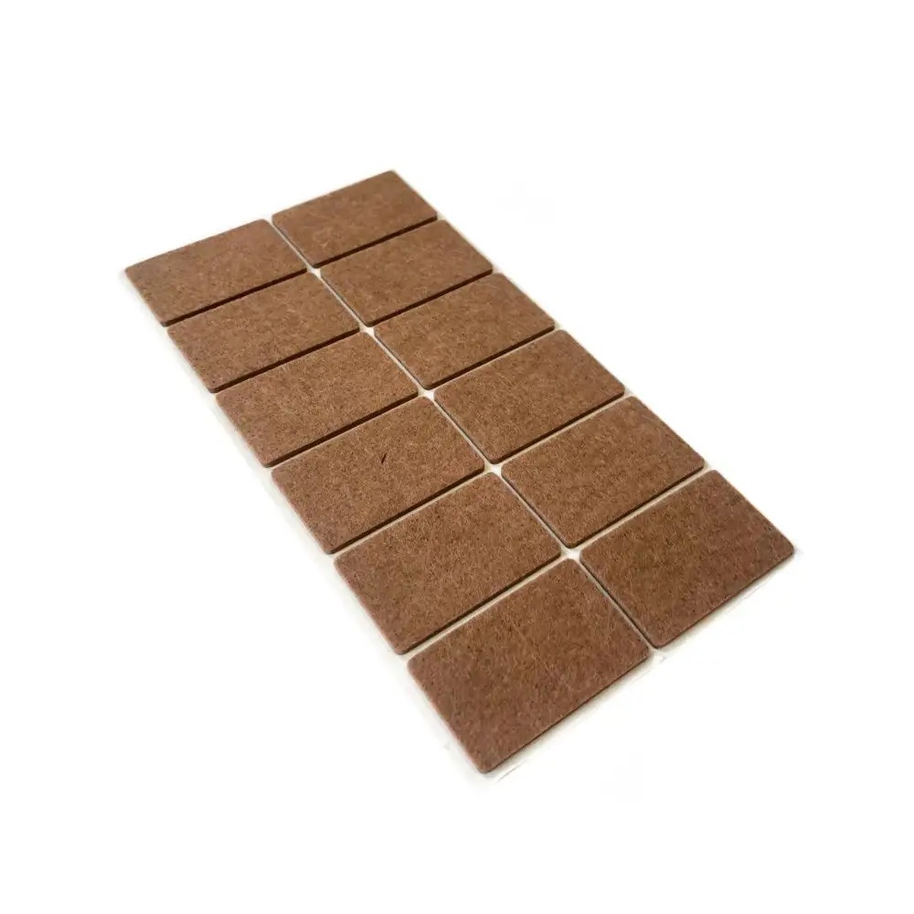 Подпятник войлочный 3,5х5,5 см 12 шт коричневый 21123