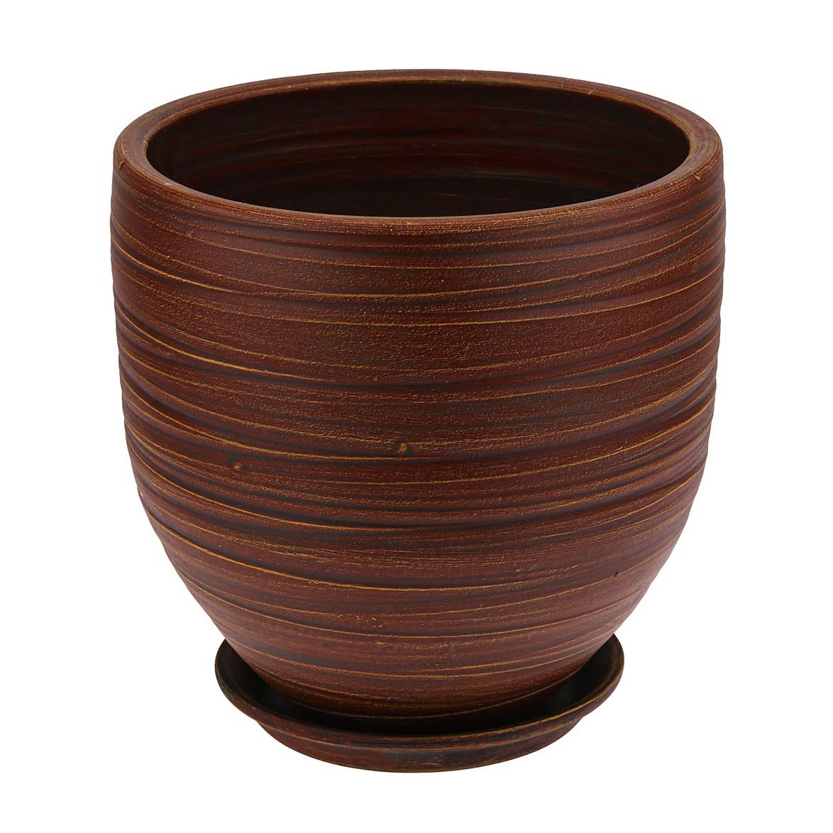 Горшок цветочный Бутон Модерн шоколад 28 см 12 л