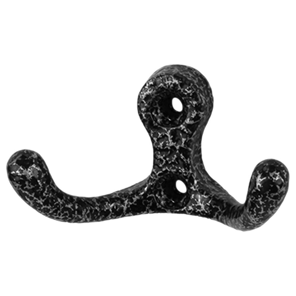 Крючок мебельный двойной № 15 серебро