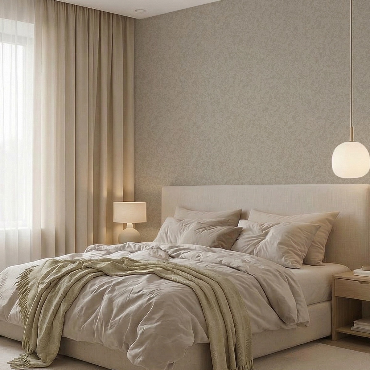 Обои Aurora Палау С40 4165 07 бежевые штукатурка 1,06х10,05 м