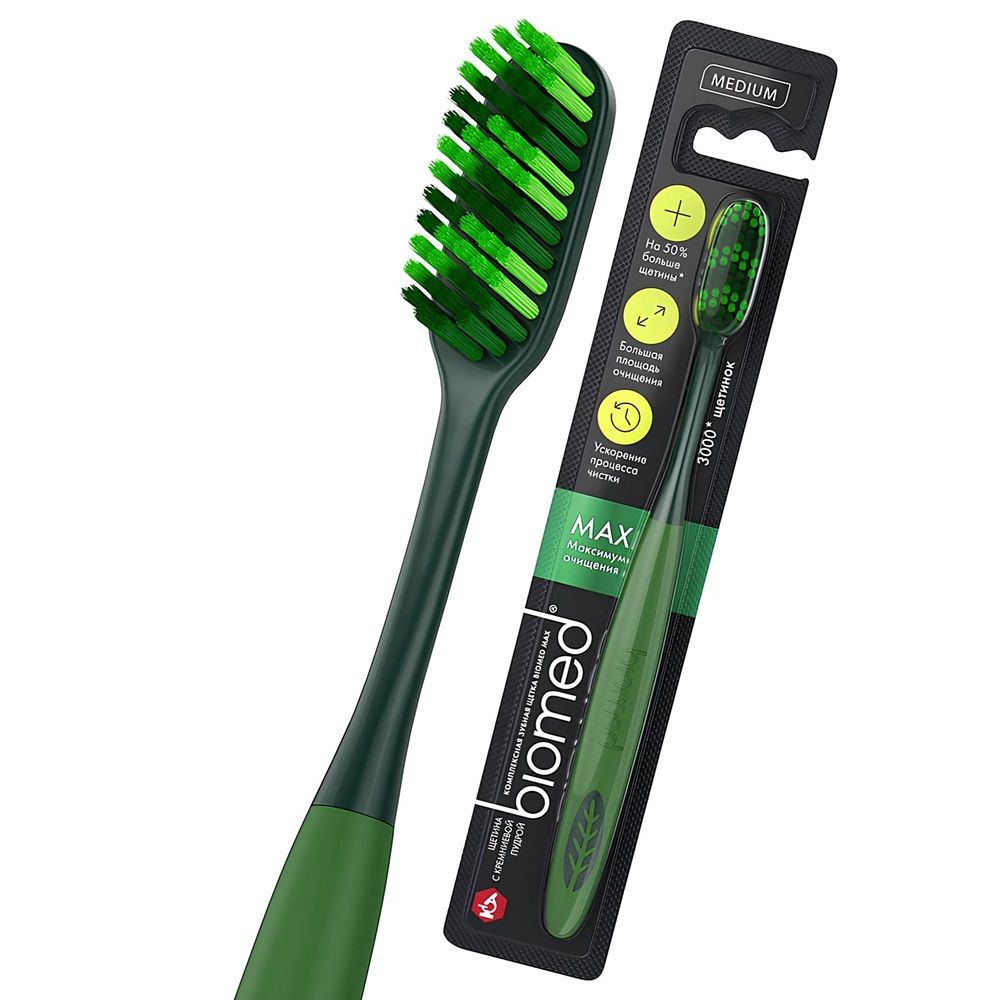 Щетка зубная Biomed Max Medium