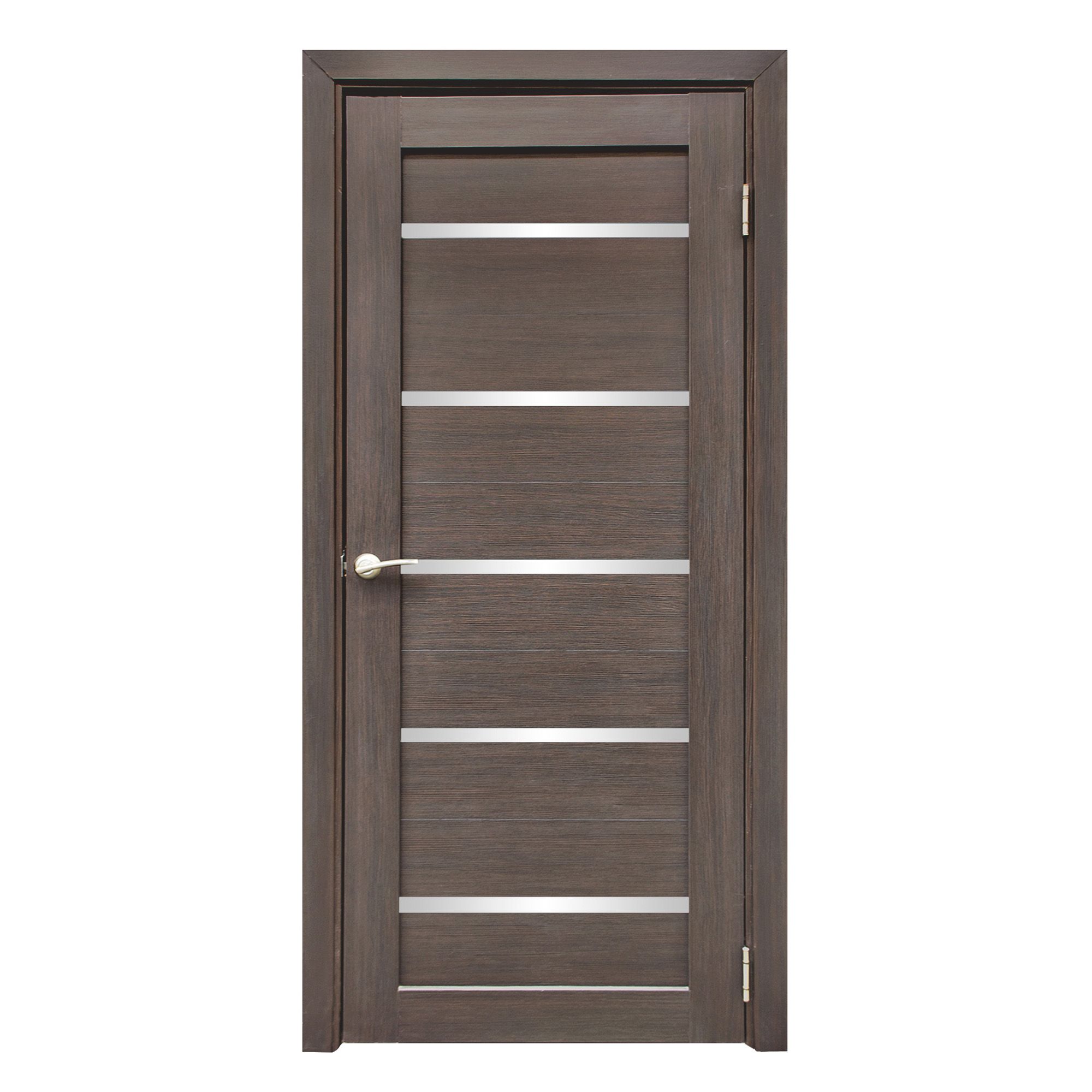 Полотно дверное ДО NIKI 55 ПВХ 700мм тёмный орех