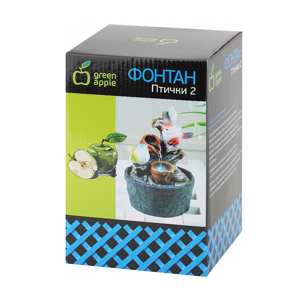 Фонтан настольныйс подсветкой Птички 2 GAFN01-400