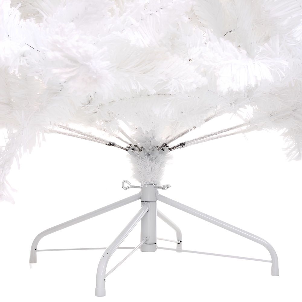 Елка искусственная Звон вьюги белая 210 см ПВХ белый иней 1154 веток