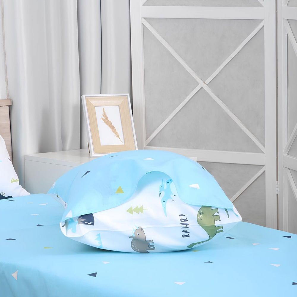 Белье постельное 1,5 сп детский поплин Mona Liza Kids 50х70 см-2 Dinosaur light